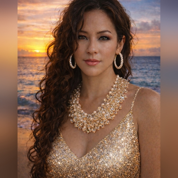 Natasha Couture Jewelry - NATASHA COUTURE CRYSTAL STATEMENT NECKLACE NWT